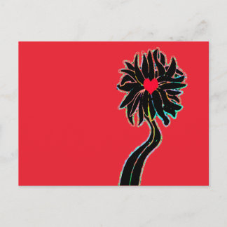 Blume "Lass It Grow" Postkarte