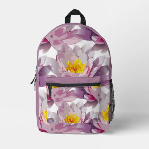 Blume Lavendel Weißer Rucksack