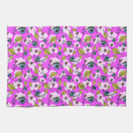 Blume Leaf_Lila Geschirrtuch