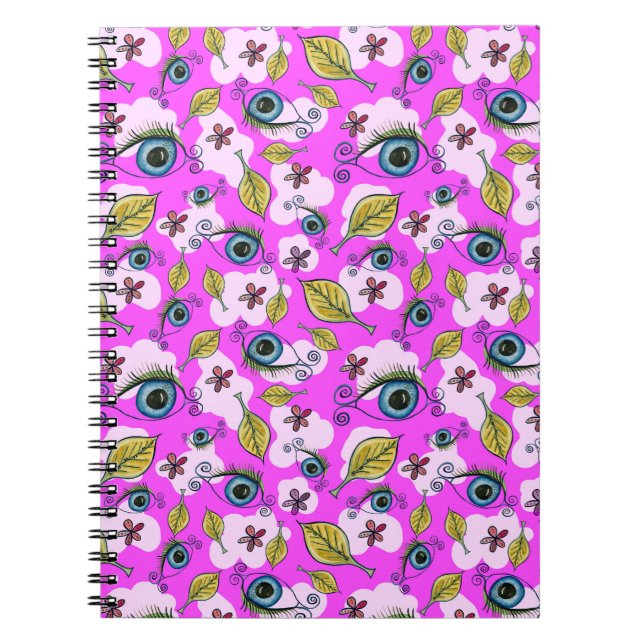 Blume Leaf_Lila Notizblock (Vorderseite)