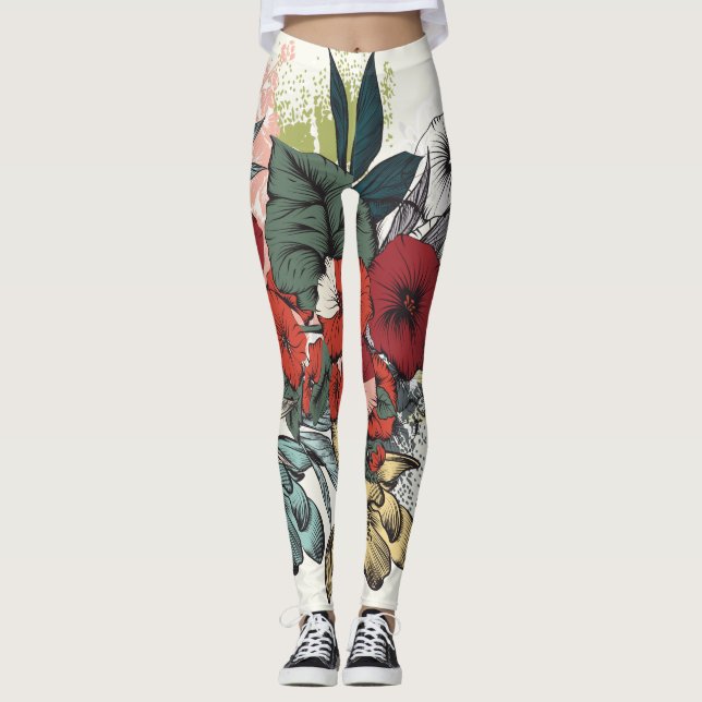 Blume Leggings (Vorderseite)