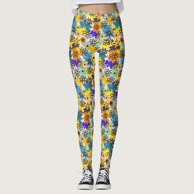 Blume Leggings (Vorderseite)