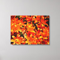 Blume-Leinwand für Feuer Orange Lily