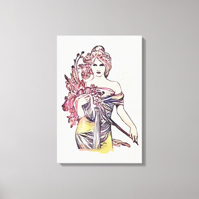 Blume Leinwanddruck (Vorderseite)