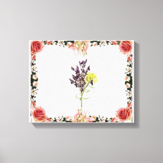 Blume Leinwanddruck (Vorderseite)