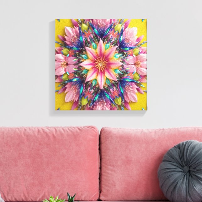 Blume Leinwanddruck (Insitu (Wohnzimmer))
