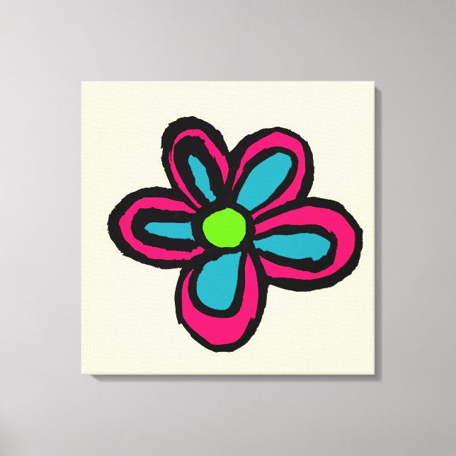 Blume Leinwanddruck (Vorderseite)