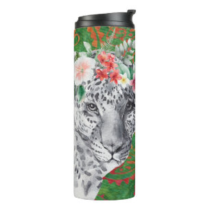 Blume Leopard Jungle Batik Thermosbecher