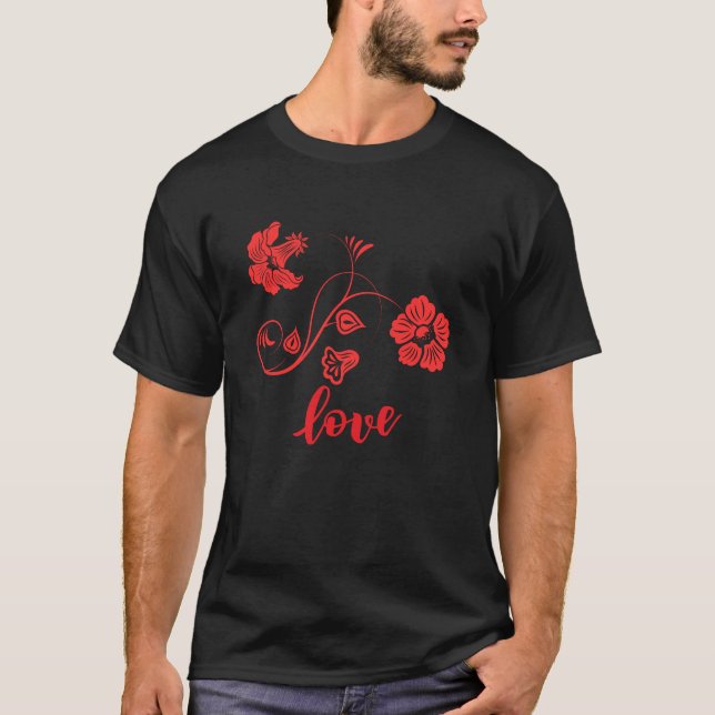 Blume Liebe T-Shirt (Vorderseite)