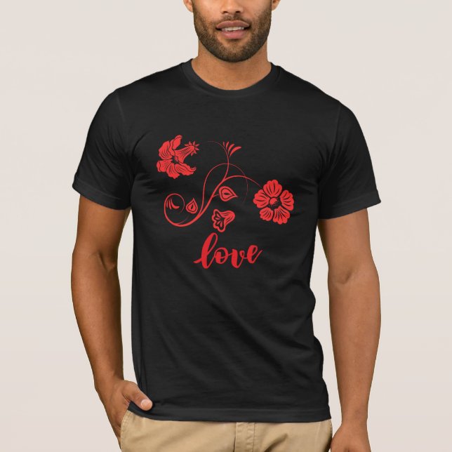 Blume Liebe T-Shirt (Vorderseite)