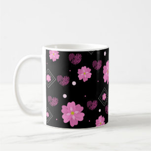 Blume Liebe Valentine Muster Kaffeetasse
