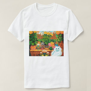 Blume liebt Katze, Louis Wain T-Shirt