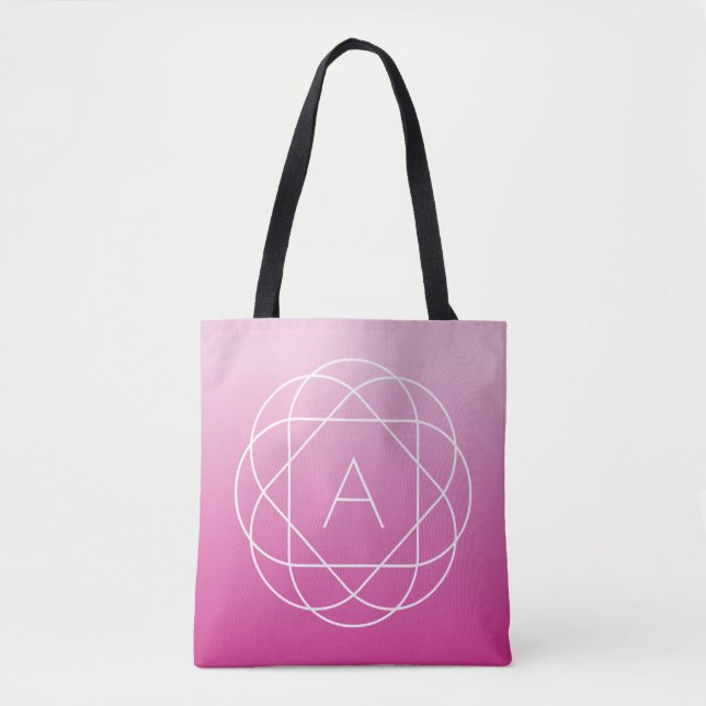 Blume-like Geometric Monogram | Pink Shaded Ombre (Vorderseite)