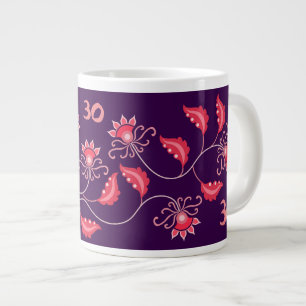 BLUME LILA GIFT GIRLFRIEND, EHEFRAU, HUSBAND Jumbo-Tasse