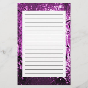 Blume Lila Stationery Briefpapier