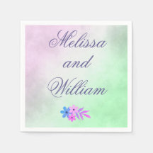 Blume Lila und Grüne Hochzeitsfeier