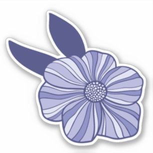 Blume, Line Art Sticker
