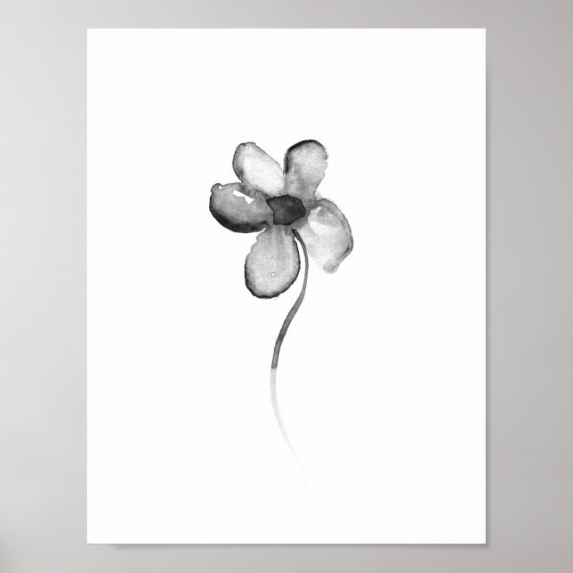 Blume Lithographie Poster (Vorne)