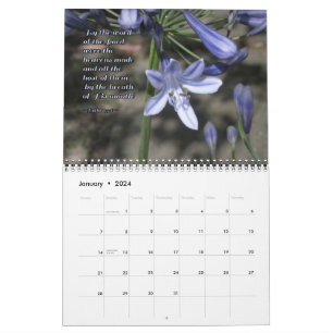 Blume Lob Psalmen Inspirationsmauer Kalender
