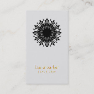 Blume-Logos für Black Lotus Yoga Holistic Visitenkarte