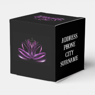 Blume Lotus, Hintergrund, Personalisiert Geschenkschachtel
