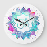 *~* Blume Lotus OM OM Symbol Wasserfarbe Mandala