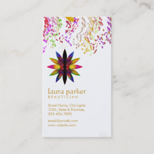 Blume Lotus Wasserfarbe Yoga Medizin Wellness-Cent Visitenkarte