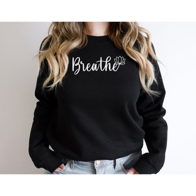 Blume-Lotus-Wildblume-Yoga Sweatshirt (Von Creator hochgeladen)
