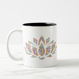 Blume Lotus Zweifarbige Tasse