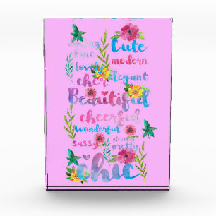 Blume Lover Blume Niedlich Moderne Beautiful Fotoblock