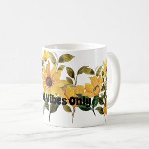 Blume Lover Coffee Drinker, Gelber Daisy Kaffeetasse