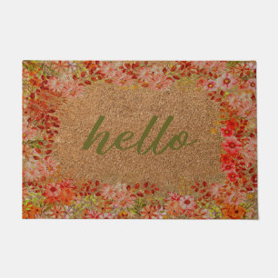 Blume Lover Geschenk, Hallo Doormat, farbenfrohe B Fußmatte