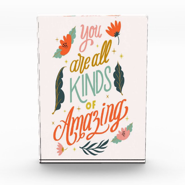 Blume Lover | Sie sind alle Arten oder Phantastisc Fotoblock (Vorderseite)