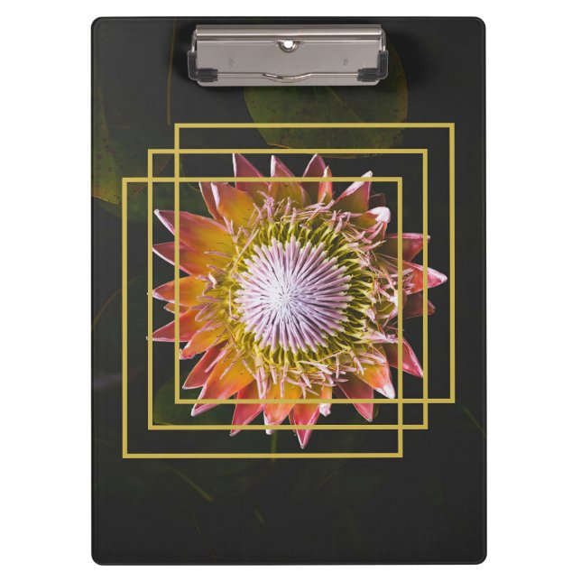 Blume Lover | Square Blume Klemmbrett (Vorderseite)