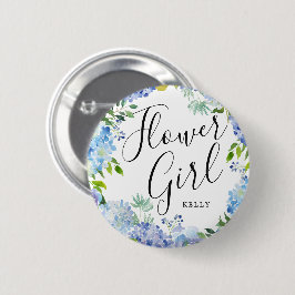 Blume Mädchen Carolina Bloom Custom Wedding Button