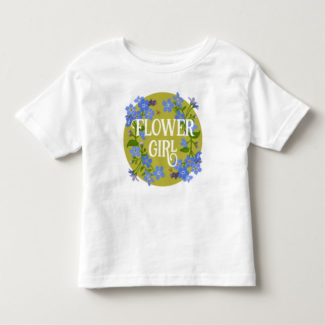 Blume Mädchen Kleinkind Hochzeit Blumen Vergessen  Kleinkind T-shirt (Vorderseite)