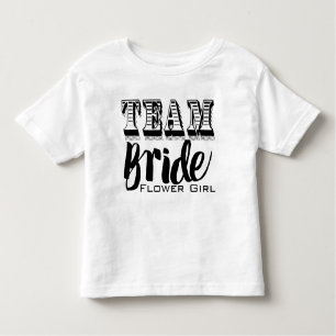 Blume Mädchen Team Bride Hand Lettisch Kleinkind T-shirt