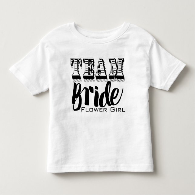 Blume Mädchen Team Bride Hand Lettisch Kleinkind T-shirt (Vorderseite)