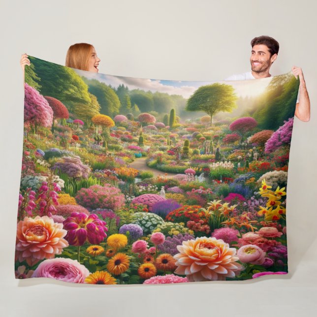 Blume Magic - ein Farbparadies Fleecedecke (Beispiel)