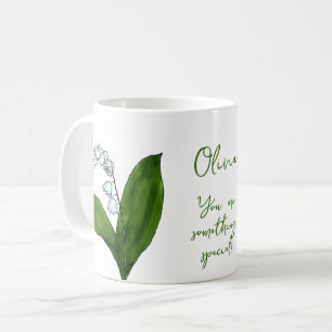 Blume Mai Lilie des Tals Kaffeeproduktion Tasse