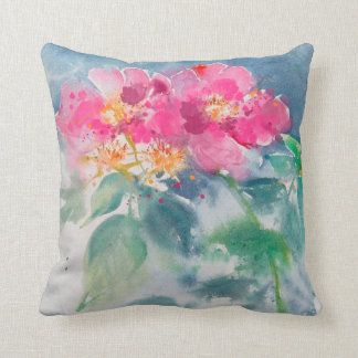 Blume malen Aquarell Kissen