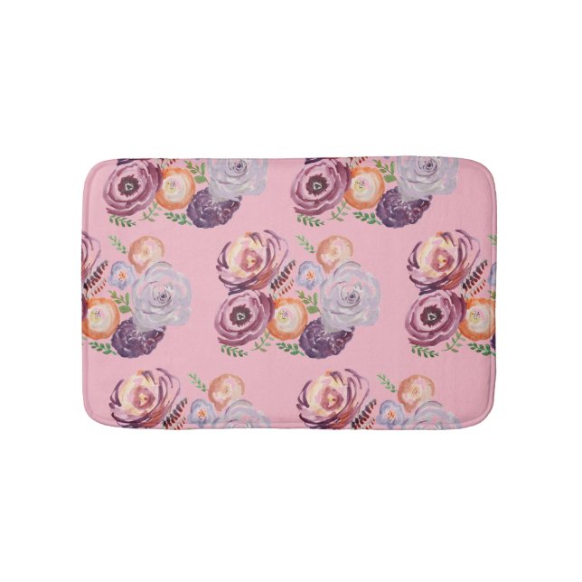 Blume Malen Bath Mat Badematte (Vorderseite)
