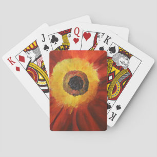 Blume Malen klassischer Spielkarten