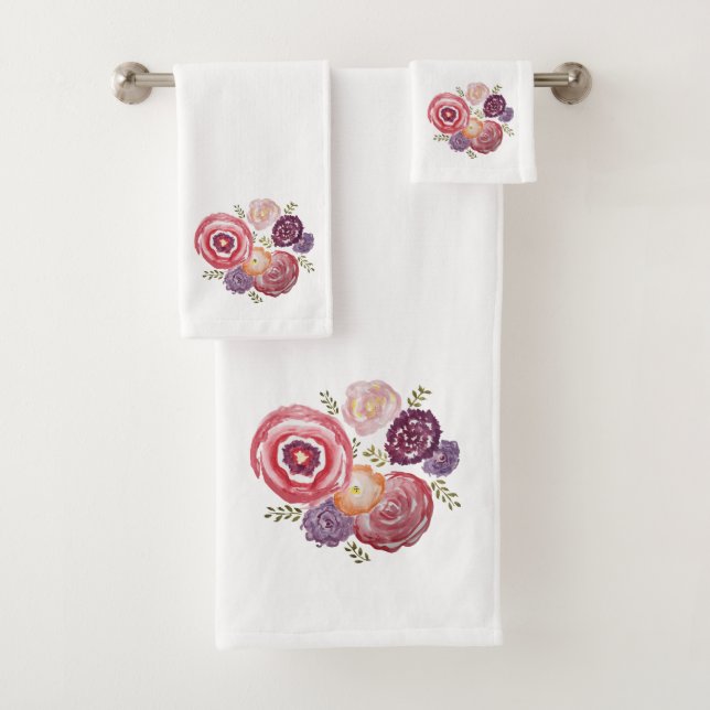 Blume Malerei Badetuch Set (Insitu)