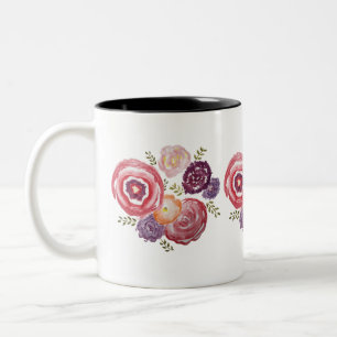 Blume Malerei Bouquet Kaffee Tasse