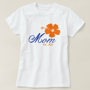 Blume Mama etablierte Muttertag T-Shirt