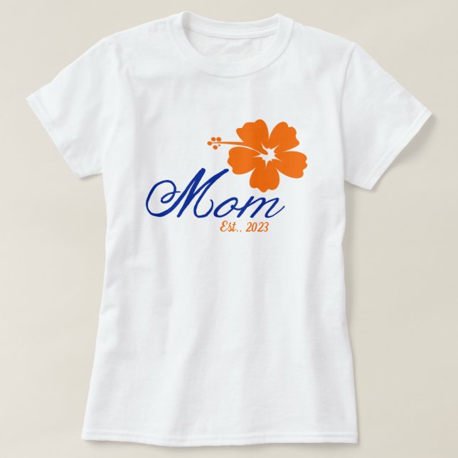 Blume Mama etablierte Muttertag T-Shirt (Design vorne)