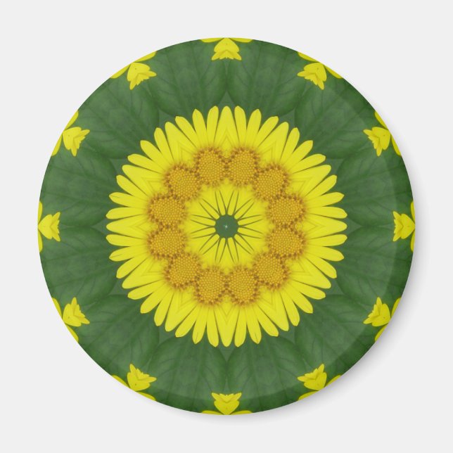 Blume Mandala 05 Magnet (Vorne)
