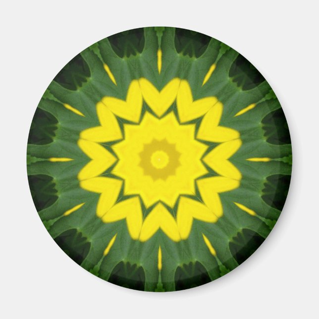 Blume Mandala 06 Magnet (Vorne)