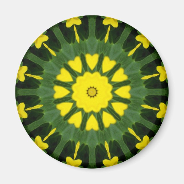 Blume Mandala 07 Magnet (Vorne)